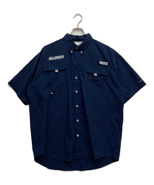 Columbia（コロンビア）Columbia (コロンビア) バハマIiショートスリーブシャツ ネイビー サイズ:Lの古着・服飾アイテム