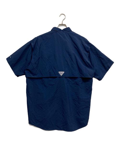 Columbia（コロンビア）Columbia (コロンビア) バハマIiショートスリーブシャツ ネイビー サイズ:Lの古着・服飾アイテム