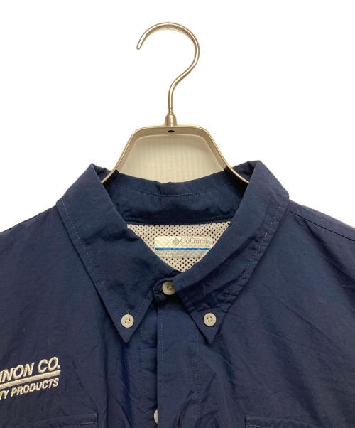 Columbia（コロンビア）Columbia (コロンビア) バハマIiショートスリーブシャツ ネイビー サイズ:Lの古着・服飾アイテム