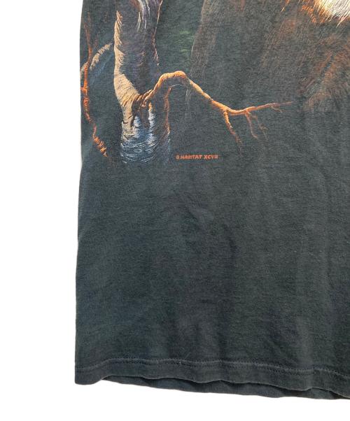 JERZEES（ジャージーズ）JERZEES (ジャージーズ) HABITAT両面プリントヴィンテージTシャツ ブラック サイズ:Lの古着・服飾アイテム