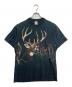 JERZEES（ジャージーズ）の古着「HABITAT両面プリントヴィンテージTシャツ」｜ブラック