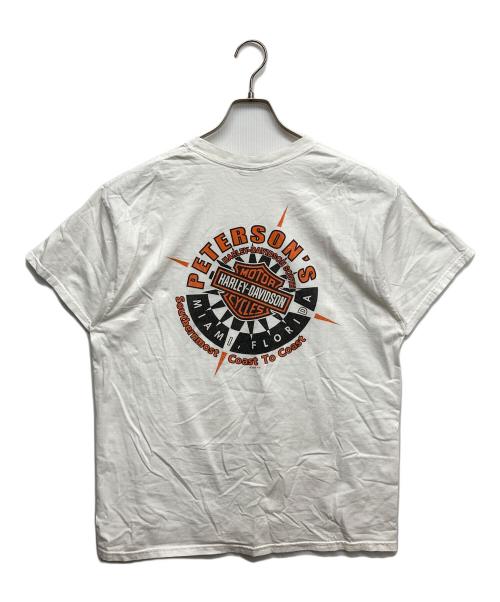 HARLEY-DAVIDSON（ハーレーダビッドソン）HARLEY-DAVIDSON (ハーレーダビッドソン) 両面プリントTシャツ ホワイト サイズ:無しの古着・服飾アイテム