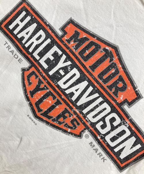 HARLEY-DAVIDSON（ハーレーダビッドソン）HARLEY-DAVIDSON (ハーレーダビッドソン) 両面プリントTシャツ ホワイト サイズ:無しの古着・服飾アイテム