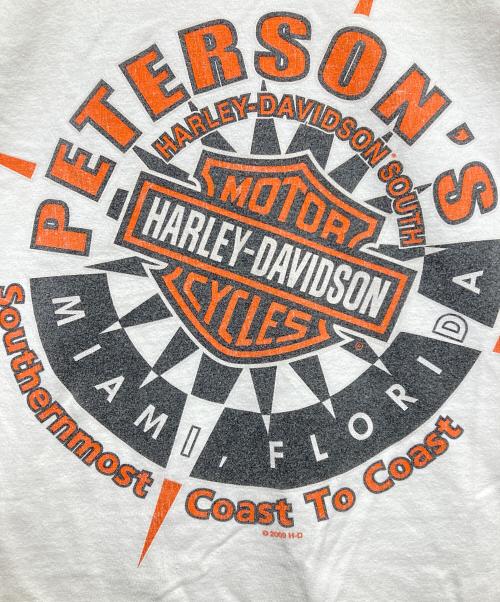 HARLEY-DAVIDSON（ハーレーダビッドソン）HARLEY-DAVIDSON (ハーレーダビッドソン) 両面プリントTシャツ ホワイト サイズ:無しの古着・服飾アイテム