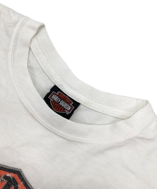 HARLEY-DAVIDSON（ハーレーダビッドソン）HARLEY-DAVIDSON (ハーレーダビッドソン) 両面プリントTシャツ ホワイト サイズ:無しの古着・服飾アイテム