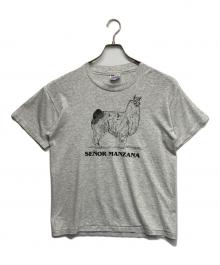Hanes（ヘインズ）の古着「アニマルプリントTシャツ」｜グレー