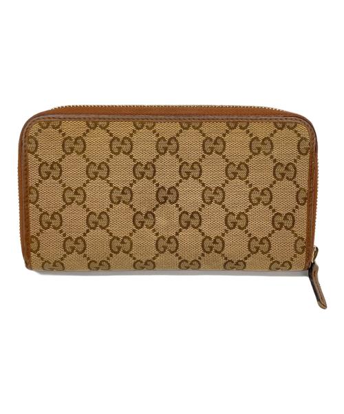 GUCCI（グッチ）GUCCI (グッチ) 長財布 ブラウンの古着・服飾アイテム