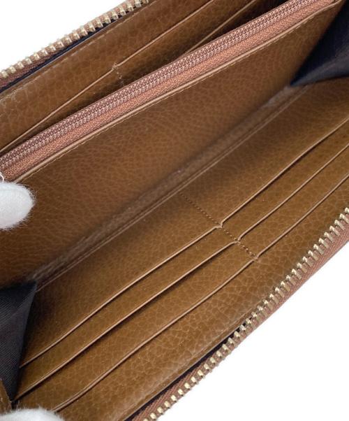 GUCCI（グッチ）GUCCI (グッチ) 長財布 ブラウンの古着・服飾アイテム