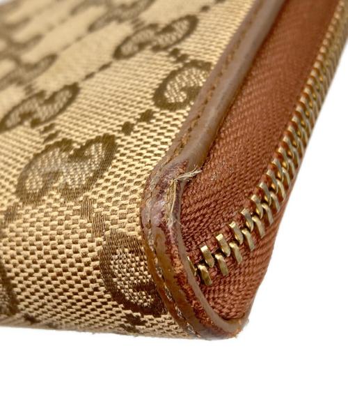 GUCCI（グッチ）GUCCI (グッチ) 長財布 ブラウンの古着・服飾アイテム