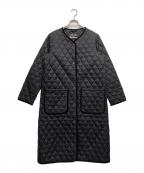 Barbourバブアー）の古着「ラウンドカラー キルティング コート」｜ブラック