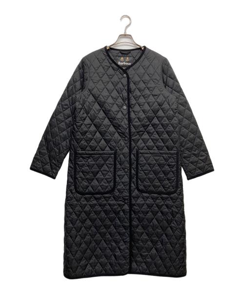 Barbour（バブアー）Barbour (バブアー) ラウンドカラー キルティング コート ブラック サイズ:38の古着・服飾アイテム