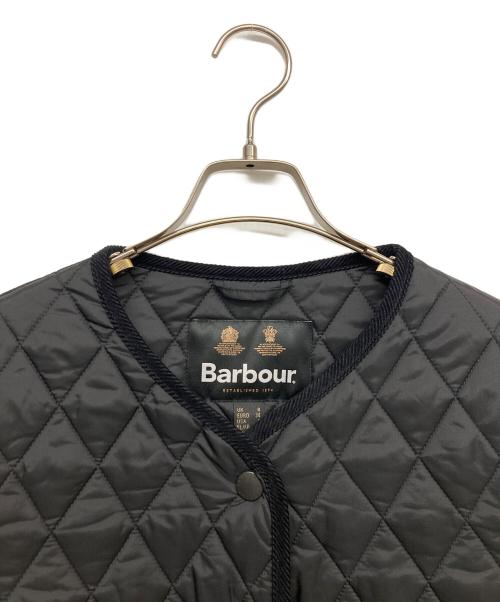 Barbour（バブアー）Barbour (バブアー) ラウンドカラー キルティング コート ブラック サイズ:38の古着・服飾アイテム
