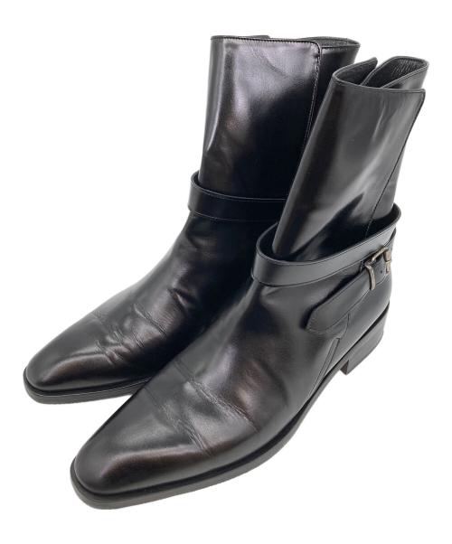 pieton SEKAK（ピエトン）pieton SEKAK (ピエトン) アンクルベルトブーツ ブラック サイズ:37の古着・服飾アイテム