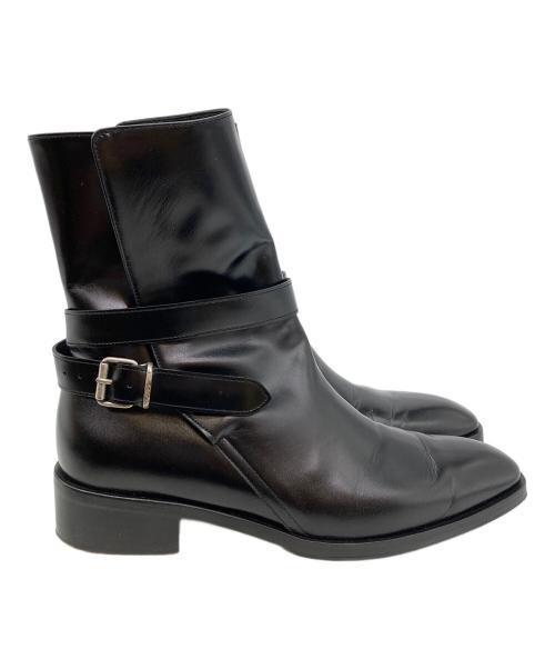 pieton SEKAK（ピエトン）pieton SEKAK (ピエトン) アンクルベルトブーツ ブラック サイズ:37の古着・服飾アイテム