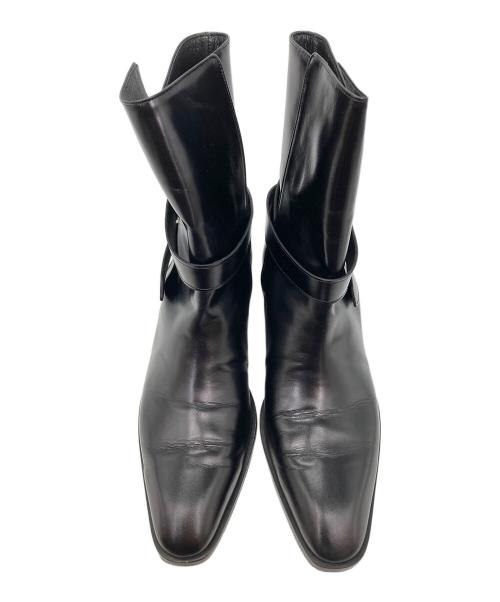 pieton SEKAK（ピエトン）pieton SEKAK (ピエトン) アンクルベルトブーツ ブラック サイズ:37の古着・服飾アイテム