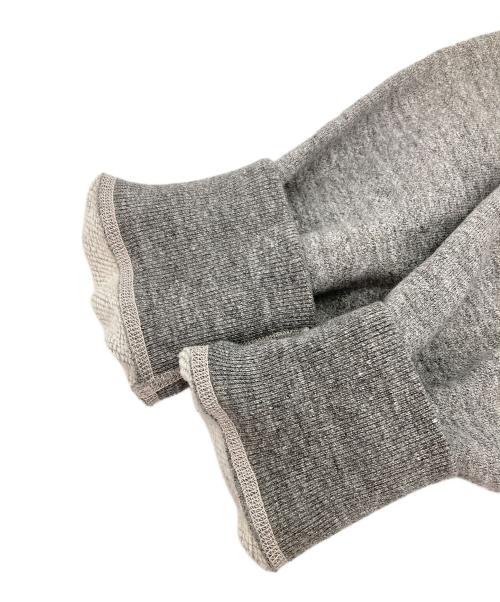 BUZZ RICKSON'S（バズリクソンズ）Buzz Rickson's (バズリクソンズ) 前Vガゼットプリントクルーネックスウェット グレー サイズ:Lの古着・服飾アイテム