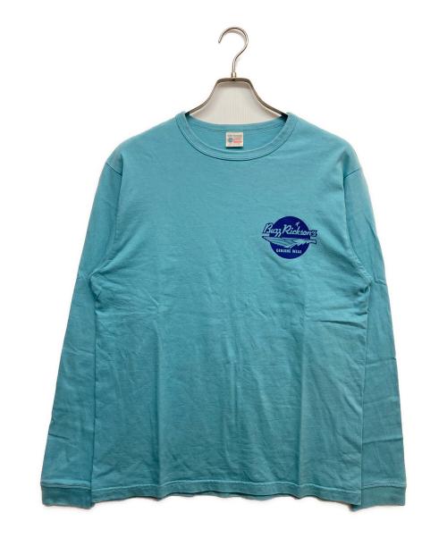 BUZZ RICKSON'S（バズリクソンズ）Buzz Rickson's (バズリクソンズ) PEANUTS (ピーナッツ) プリントカットソー ブルー サイズ:Lの古着・服飾アイテム