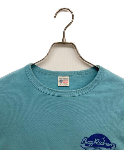 BUZZ RICKSON'S（バズリクソンズ）Buzz Rickson's (バズリクソンズ) PEANUTS (ピーナッツ) プリントカットソー ブルー サイズ:Lの古着・服飾アイテム