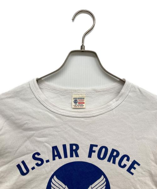 BUZZ RICKSON'S（バズリクソンズ）Buzz Rickson's (バズリクソンズ) プリントカットソー ホワイト サイズ:Lの古着・服飾アイテム