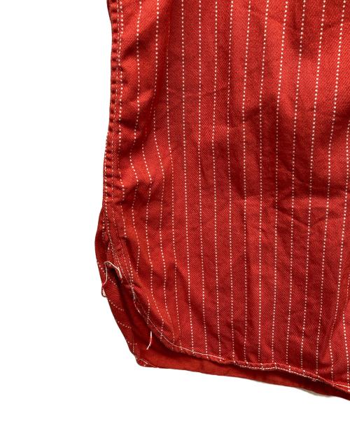 SUGAR CANE（シュガーケーン）SUGAR CANE (シュガーケーン) FICTION ROMANCE 8.5oz. RED WABASH STRIPE WORK SHIRT レッド サイズ:MEDIUMの古着・服飾アイテム