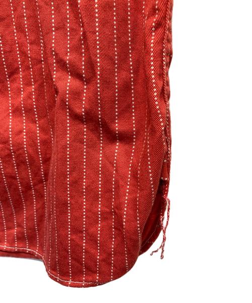 SUGAR CANE（シュガーケーン）SUGAR CANE (シュガーケーン) FICTION ROMANCE 8.5oz. RED WABASH STRIPE WORK SHIRT レッド サイズ:MEDIUMの古着・服飾アイテム