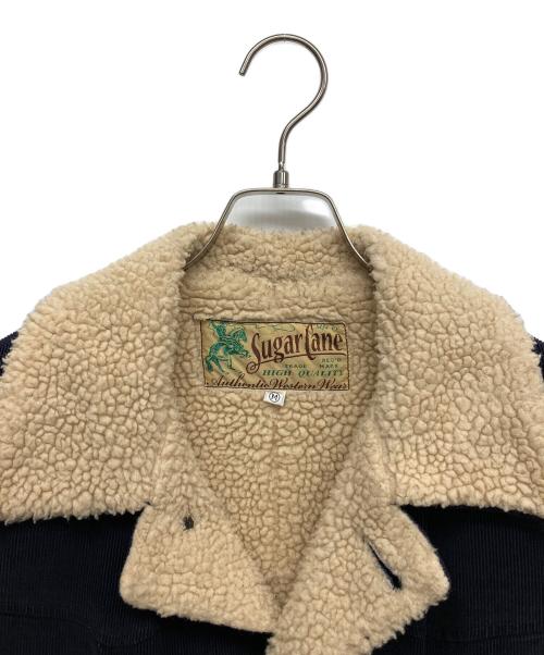 SUGAR CANE（シュガーケーン）SUGAR CANE (シュガーケーン) コーデュロイ ランチ コート ネイビー サイズ:Mの古着・服飾アイテム