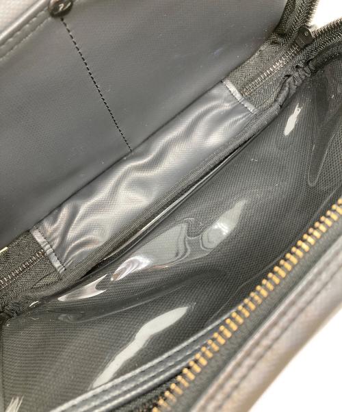 LUGGAGE LABEL（ラゲッジ レーベル）LUGGAGE LABEL (ラゲッジ レーベル) 赤バッテンショルダーバッグ ブラックの古着・服飾アイテム