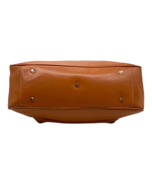Hamano（ハマノ）HAMANO (ハマノ) レザートートバッグ オレンジの古着・服飾アイテム