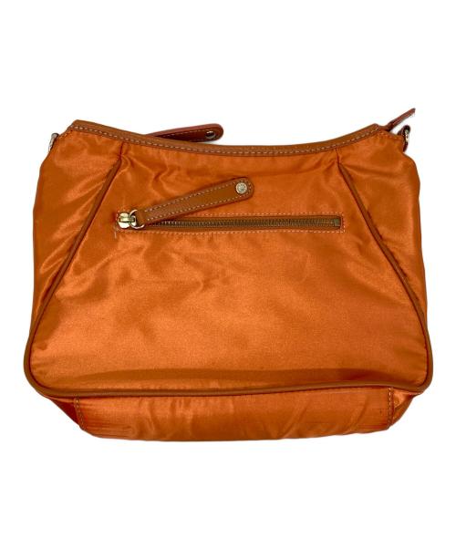 Hamano（ハマノ）HAMANO (ハマノ) レザートートバッグ オレンジの古着・服飾アイテム