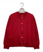 23区ニジュウサンク）の古着「ニットカーディガン」｜レッド