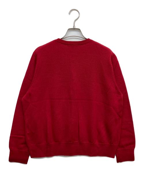 23区（ニジュウサンク）23区 (ニジュウサンク) ニットカーディガン レッド サイズ:46 未使用品の古着・服飾アイテム