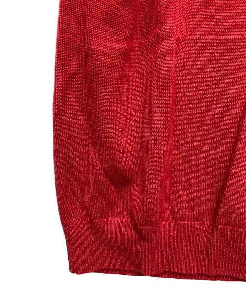 23区（ニジュウサンク）23区 (ニジュウサンク) ニットカーディガン レッド サイズ:46 未使用品の古着・服飾アイテム