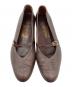 中古・古着 Salvatore Ferragamo (サルヴァトーレ フェラガモ) フラットパンプス ブラウン サイズ:8 1/2 C：7000円
