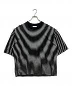 Adam et Ropeアダム エ ロペ）の古着「ボーダーTシャツ」｜ブラック