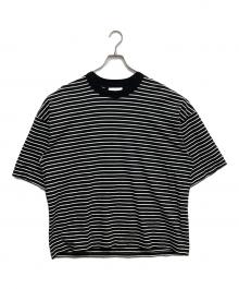 Adam et Rope（アダム エ ロペ）の古着「ボーダーTシャツ」｜ブラック