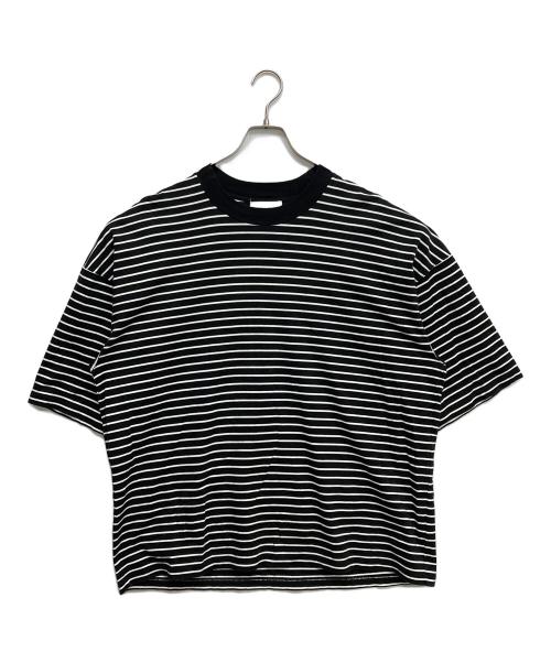 Adam et Rope（アダム エ ロペ）Adam et Rope (アダム エ ロペ) ボーダーTシャツ ブラック サイズ:Lの古着・服飾アイテム