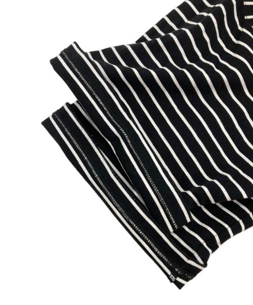 Adam et Rope（アダム エ ロペ）Adam et Rope (アダム エ ロペ) ボーダーTシャツ ブラック サイズ:Lの古着・服飾アイテム