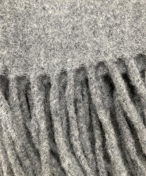 Acne studios（アクネ ストゥディオス）ACNE STUDIOS (アクネ ストゥディオス) ウールマフラー グレーの古着・服飾アイテム