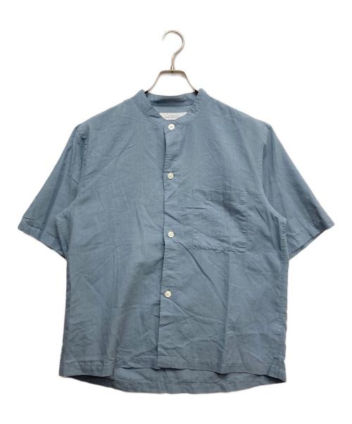 green label relaxing（グリーンレーベルリラクシング）green label relaxing (グリーンレーベルリラクシング) リネン混半袖シャツ ブルー サイズ:Mの古着・服飾アイテム