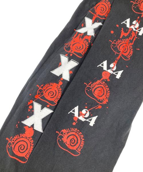 A24（エー24）A24 (エー24) X ムービープリントカットソー ブラック サイズ:Lの古着・服飾アイテム