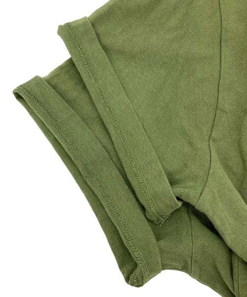 LOEWE（ロエベ）LOEWE (ロエベ) アナグラム刺繍コットンTシャツ グリーン サイズ:Mの古着・服飾アイテム