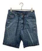 DIESELディーゼル）の古着「デニムハーフパンツ」｜ブルー