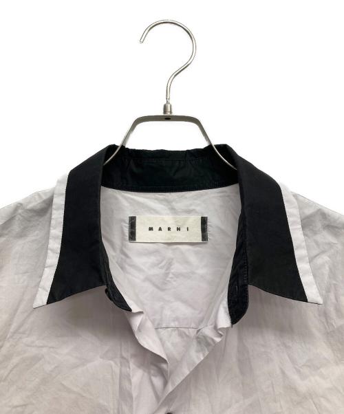 MARNI（マルニ）MARNI (マルニ) バイカラーショートスリーブシャツ パープル サイズ:FREEの古着・服飾アイテム