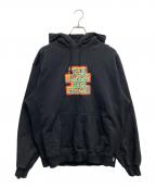 THE BLACK EYE PATCHブラックアイパッチ）の古着「ロゴプリントパーカー」｜ブラック