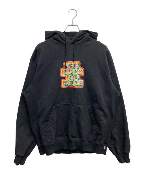 THE BLACK EYE PATCH（ブラックアイパッチ）THE BLACK EYE PATCH (ブラックアイパッチ) ロゴプリントパーカー ブラック サイズ:Lの古着・服飾アイテム