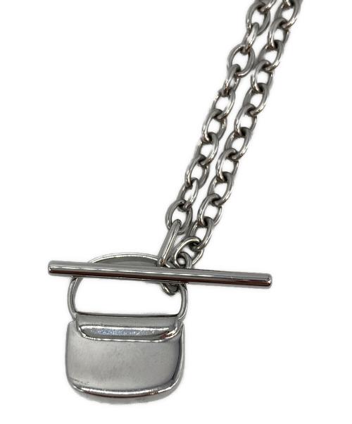 DIESEL（ディーゼル）DIESEL (ディーゼル) バッグチャームネックレス シルバーの古着・服飾アイテム