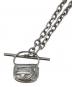 DIESEL（ディーゼル）の古着「バッグチャームネックレス」｜シルバー