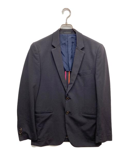 PAUL SMITH（ポールスミス）PAUL SMITH (ポールスミス) 2Bドライタッチ コットン テーラード ジャケット ネイビー サイズ:Mの古着・服飾アイテム