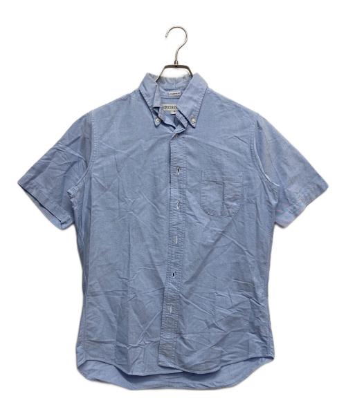 INDIVIDUALIZED SHIRTS（インディビジュアライズドシャツ）INDIVIDUALIZED SHIRTS (インディビジュアライズドシャツ) 半袖コットンシャツ ブルー サイズ:15の古着・服飾アイテム