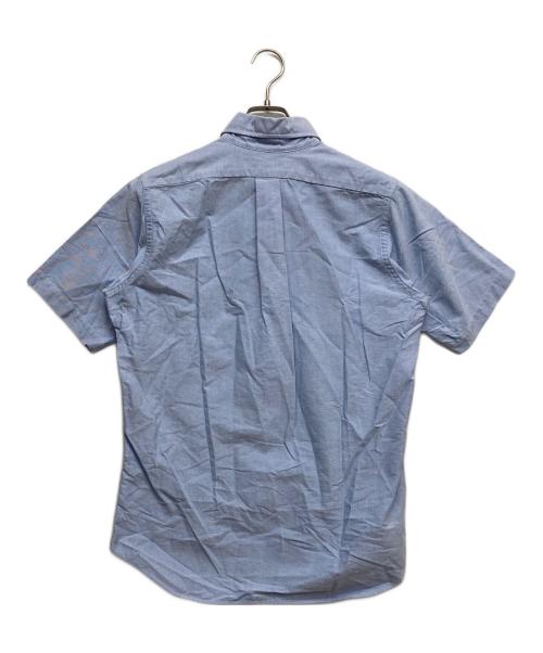 INDIVIDUALIZED SHIRTS（インディビジュアライズドシャツ）INDIVIDUALIZED SHIRTS (インディビジュアライズドシャツ) 半袖コットンシャツ ブルー サイズ:15の古着・服飾アイテム